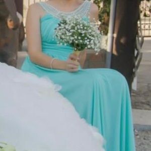 Teal Bridesmaid Dress